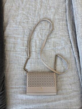 Women's Perforated Crossbody Bag in Light Beige Kate Spade Cocktail